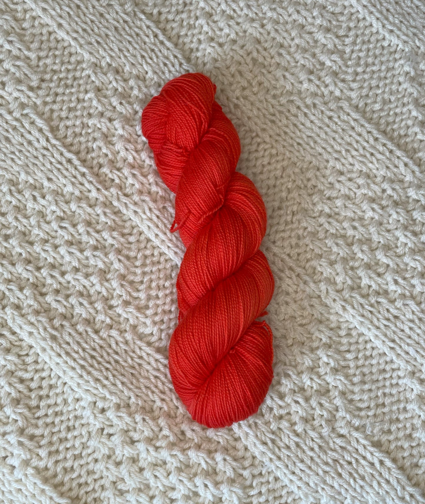 Adrenaline Rush - Hand Dyed Hellcat Fingering Weight 80/20 Merino Nylon Yarn, 400 Yards (365 Meters)