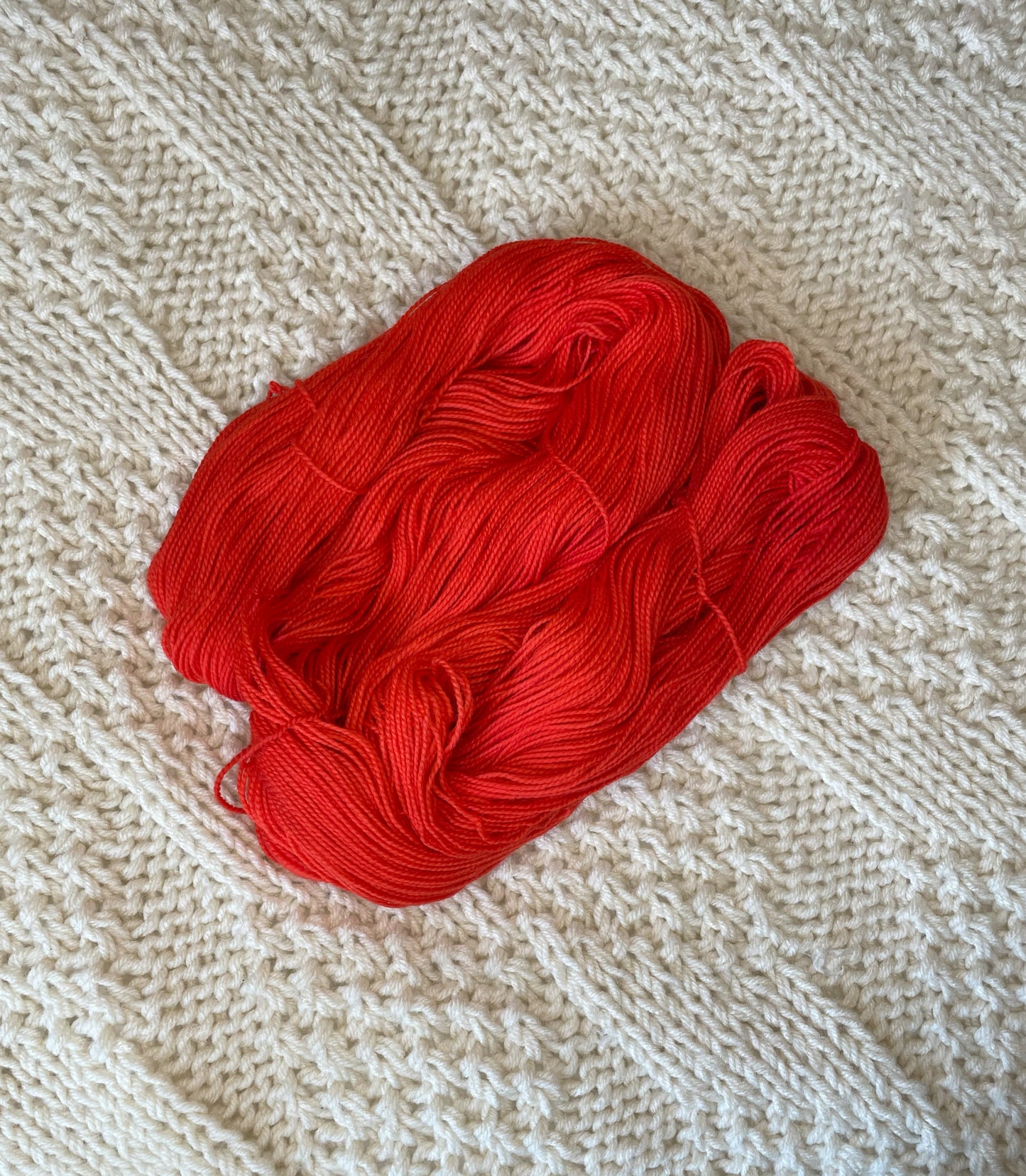 Adrenaline Rush - Hand Dyed Hellcat Fingering Weight 80/20 Merino Nylon Yarn, 400 Yards (365 Meters)
