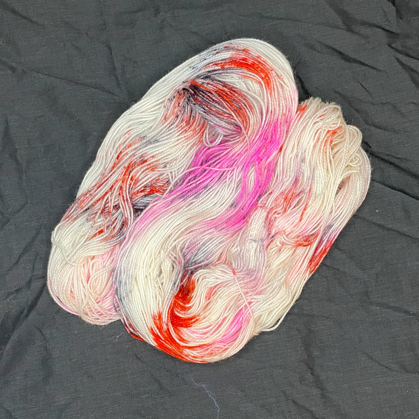 Bridezilla - Hand Dyed Hellcat Fingering Weight 80/20 Merino Nylon Yarn, 400 Yards (365 Meters)