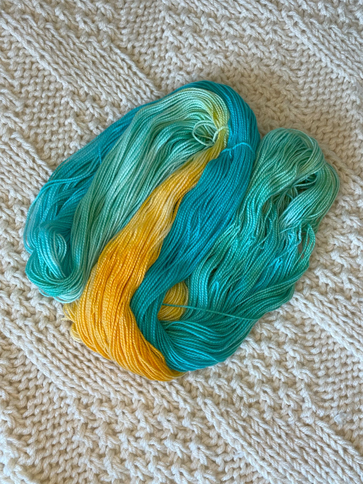 Fake Nice - Hand Dyed Hellcat Fingering Weight 80/20 Merino Nylon Yarn, 400 Yards (365 Meters)