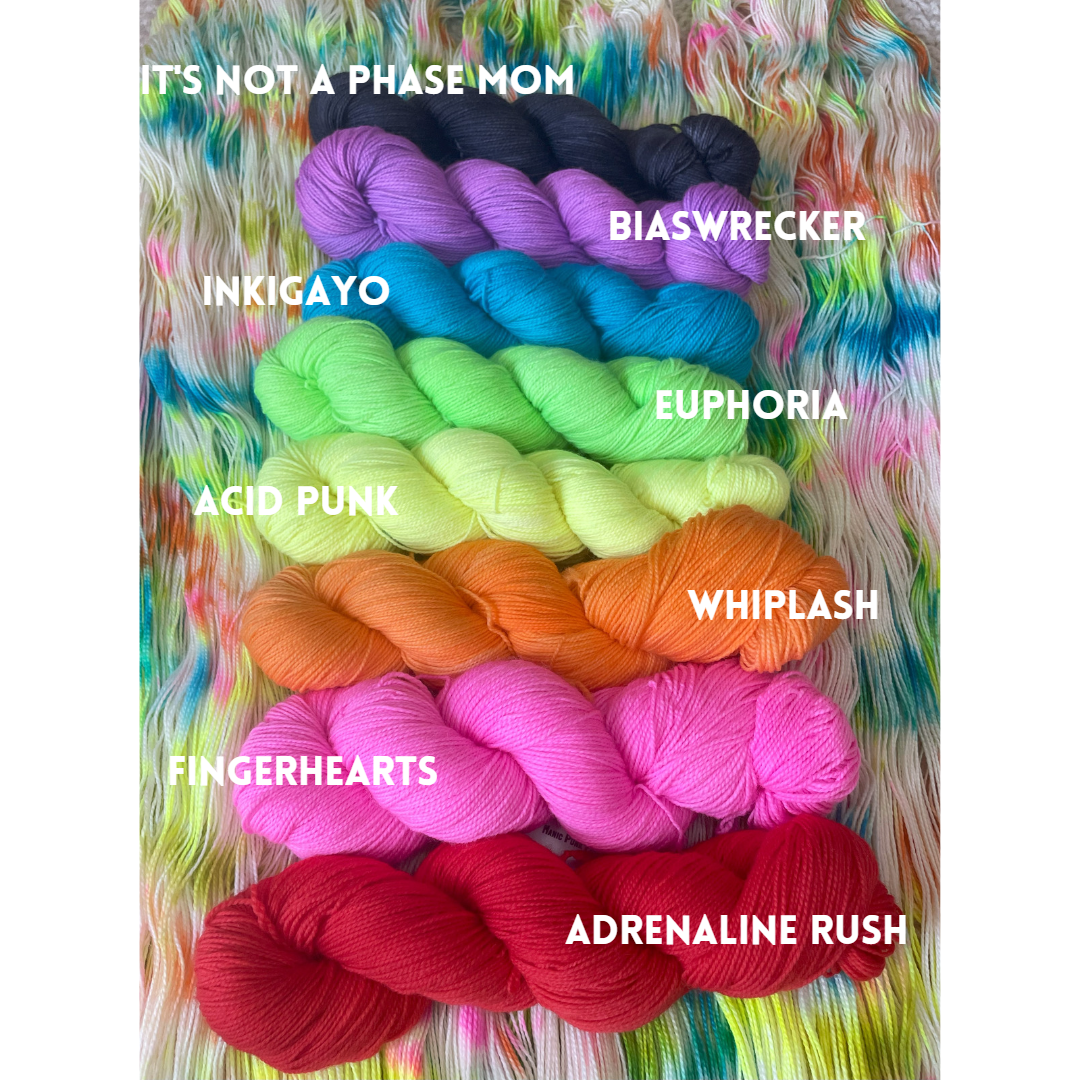 Rude Kids Shawl Kit Tonal - Two Skeins Hellcat + Rude Kids Pattern