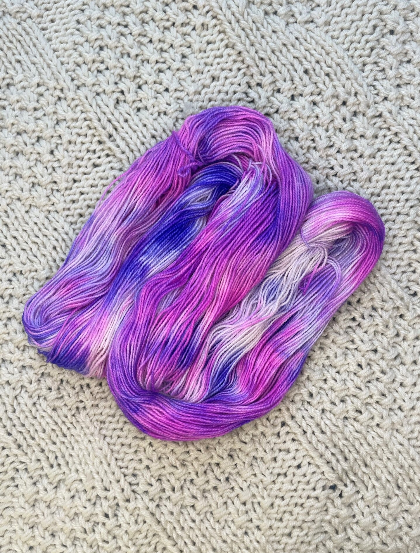 Pretty Savage - Hand Dyed Hellcat Fingering Weight 80/20 Merino Nylon Yarn, 400 Yards (365 Meters)