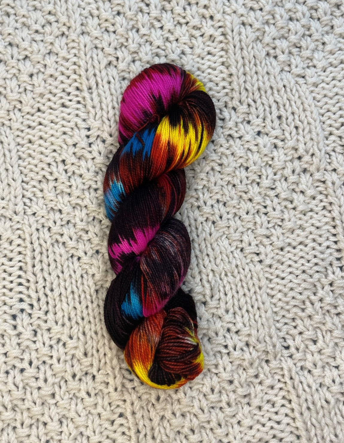 Summer Tights - Hand Dyed Hellcat Fingering Weight 80/20 Merino Nylon Yarn, 400 Yards (365 Meters)