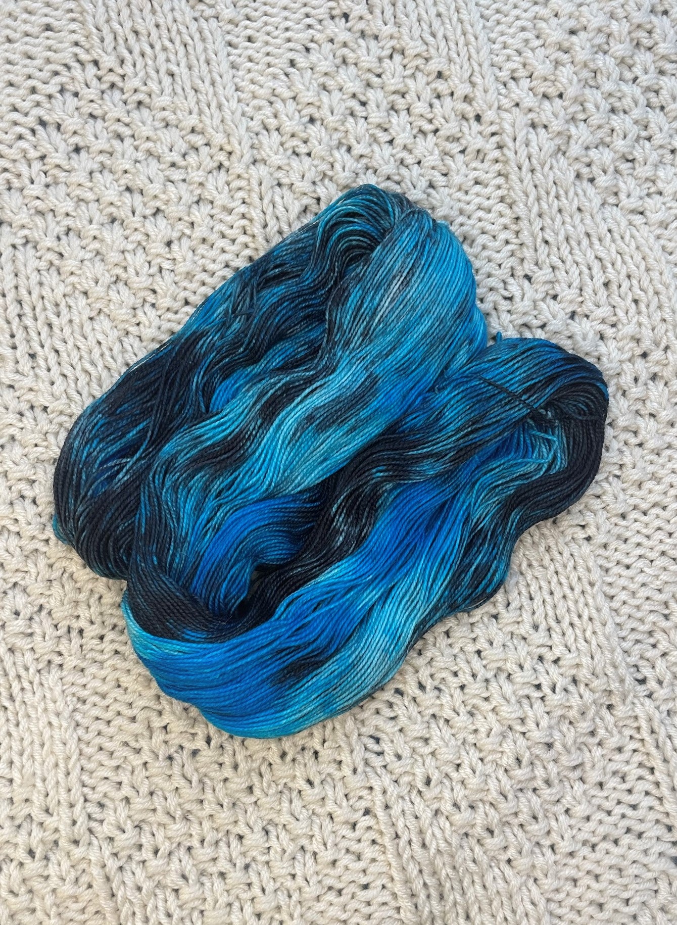 Thunderous - Hand Dyed Hellcat Fingering Weight 80/20 Merino Nylon Yarn, 400 Yards (365 Meters)