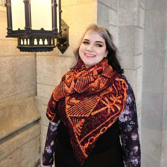 Obsession Shawl Kit - Three Skeins Yarn + Pattern